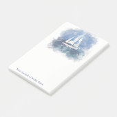 Post-it® Bloc-notes de post-it personnalisé par voilier (Incliné)