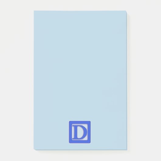 Post-it® Bloc - notes de pouce du caractère gras D 4x6 de (Devant)