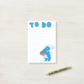 Post-it® Bloc - notes de ToDo de monstre de boulangerie (Sur un bureau)
