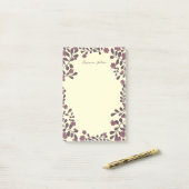 Post-it® Bloc-notes de trames florales de belle automne (Sur un bureau)