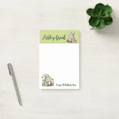 Post-it® Bloc-notes de vacances Gnome vert (Bureau)