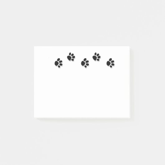 Post-it® Bloc-notes d'empreinte de patte (Devant)