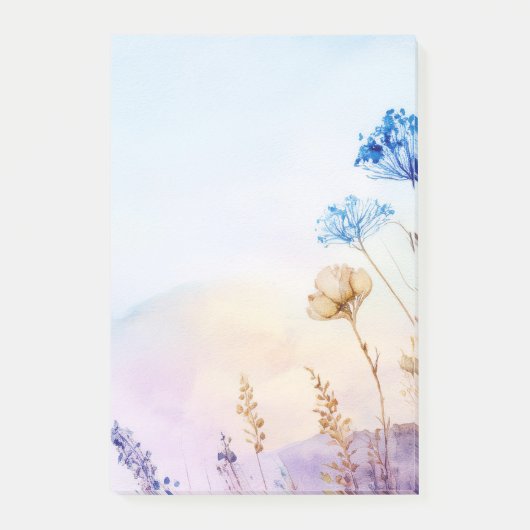 Post-it® Bloc-notes en aquarelle florale (Devant)