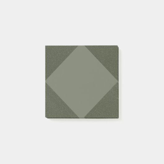 Post-it® Bloc-notes en diamant texturé vert mousse (Devant)