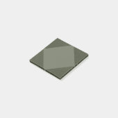 Post-it® Bloc-notes en diamant texturé vert mousse (Incliné)