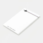 Post-it® Bloc-notes F-16 Fighter Jet de nom personnalisé ra (Incliné)