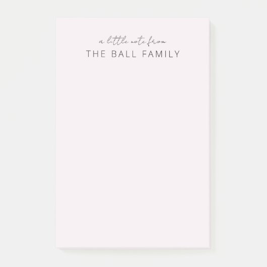 Post-it® Bloc-notes familial personnalisé (Devant)