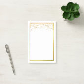 Post-it® Bloc-notes Faux Gold Foil Confetti (Bureau)