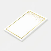 Post-it® Bloc-notes Faux Gold Foil Confetti (Incliné)