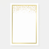 Post-it® Bloc-notes Faux Gold Foil Confetti (Devant)