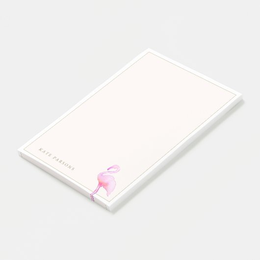 Post-it® Bloc-notes Flamant rose couleur rose (Incliné)