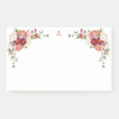 Post-it® Bloc-notes floral anglais Rose (Devant)