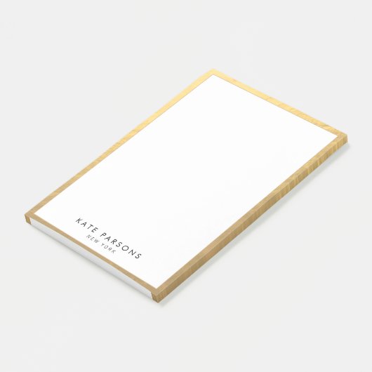 Post-it® Bloc-notes Gold élégant (Incliné)