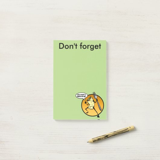 POST-IT® BLOC - NOTES GRAPHIQUE DE POST-IT DE BURRITO DRÔLE (Sur un bureau)