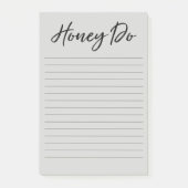 Post-it® Bloc-notes gris Honey Do List (Devant)