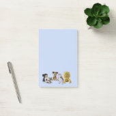 Post-it® Bloc-notes - Groupe d'animaux jouets (Bureau)