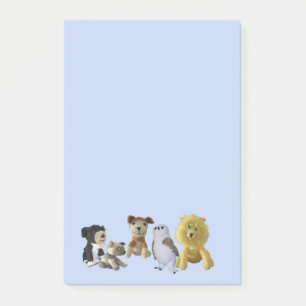 Post-it® Bloc-notes - Groupe d'animaux jouets