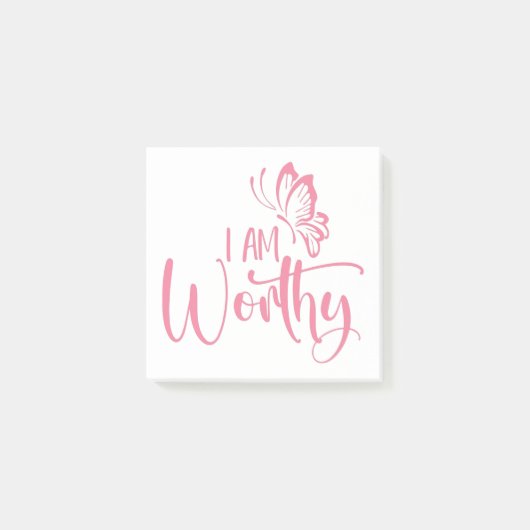 Post-it® Bloc-notes I Am Worthy – Inspirant (Devant)