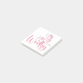 Post-it® Bloc-notes I Am Worthy – Inspirant (Incliné)