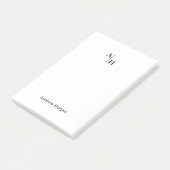 Post-it® Bloc-notes initial simple et moderne (Incliné)