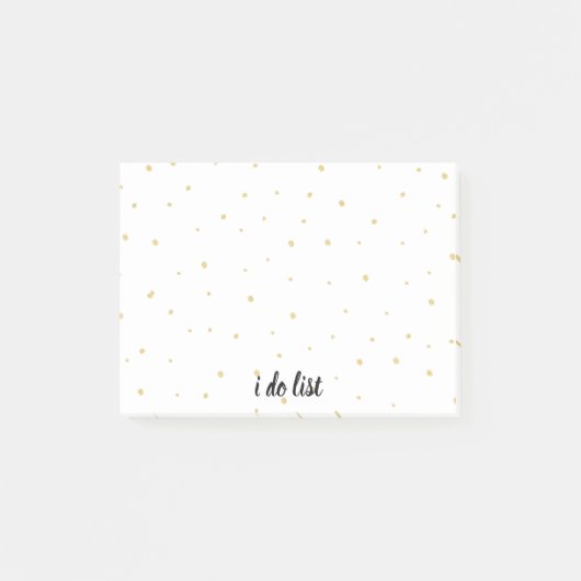 Post-it® Bloc - notes - j'énumère des points d'or (Devant)