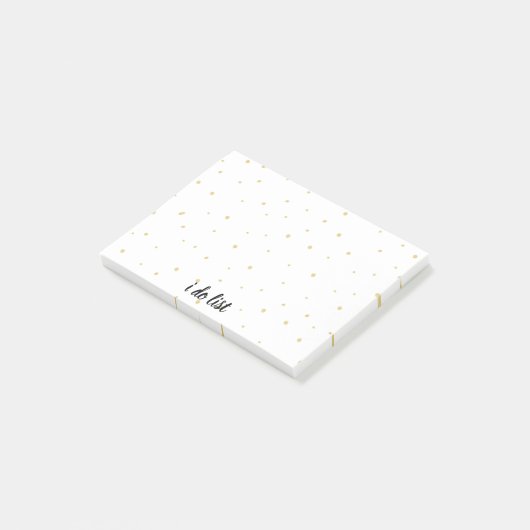 Post-it® Bloc - notes - j'énumère des points d'or (Incliné)