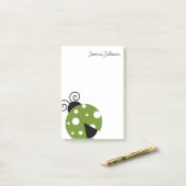 Post-it® Bloc-notes Ladybug personnalisé (Sur un bureau)
