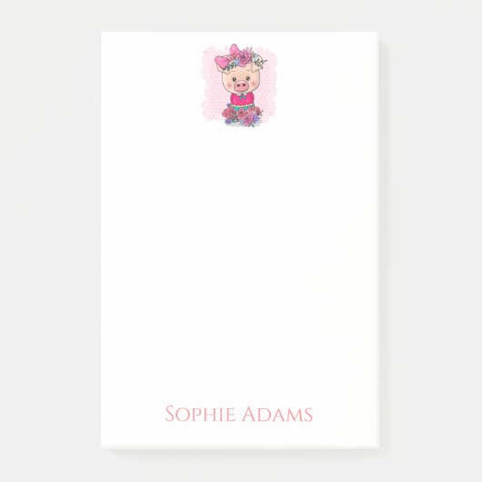 Post-it® Bloc-notes Little Piggy (Devant)
