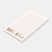 Post-it® Bloc-notes magnétique personnalisé Boss Babe (Incliné)