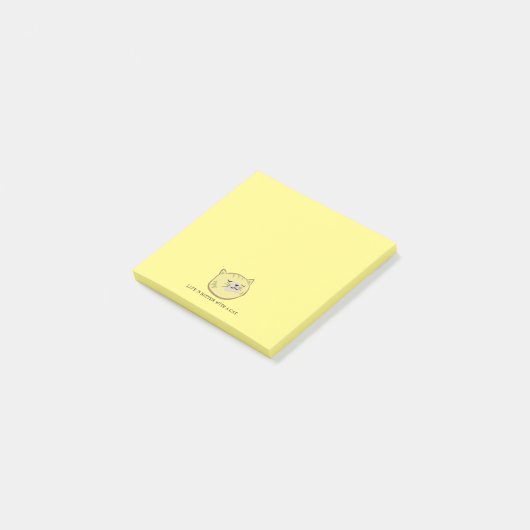 Post-it® Bloc-notes magnétique Zen Cat (Incliné)