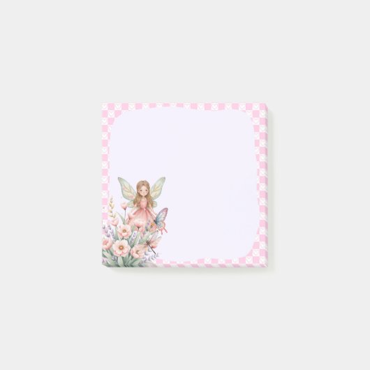 Post-it® Bloc-notes Mémo Fée Rose – Note Enchantée (Devant)