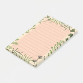 Post-it® Bloc-notes minimal Plante Boho vert Sage (Incliné)
