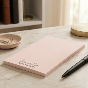Post-it® Bloc-notes minimaliste féminin Rose beige