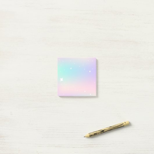 Post-it® Bloc-notes Pastel Galaxy (Sur un bureau)