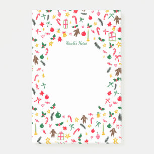 Post-it® Bloc-notes personnalisé de Noël gribouillages fant