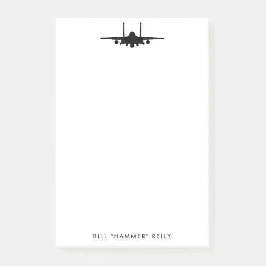 Post-it® Bloc-notes personnalisé F-15 Strike Eagle Fighter  (Devant)