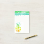 Post-it® Bloc-notes personnalisé grand par ananas (Sur un bureau)