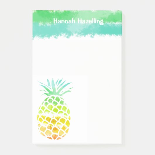 Post-it® Bloc-notes personnalisé grand par ananas (Devant)