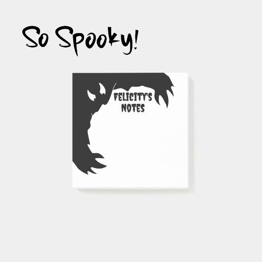 Post-it® Bloc-notes personnalisé Halloween drôle monstre