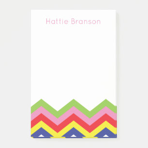Post-it® Bloc-notes personnalisé Multi Color Chevron Post-I