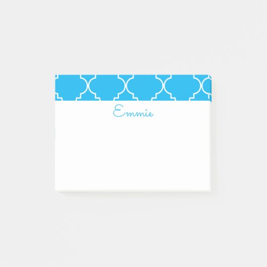 Post-it® Bloc-notes personnalisé post-it chic Quatrefoil (Devant)
