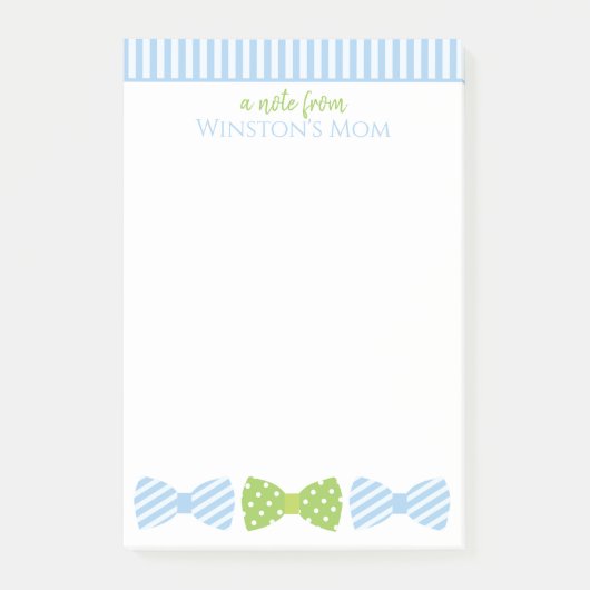 Post-it® Bloc-notes personnalisé post-it Cravate de la boît (Devant)