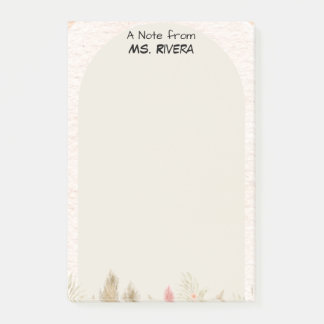 Post-it® Bloc-notes personnalisé pour enseignant avec arche