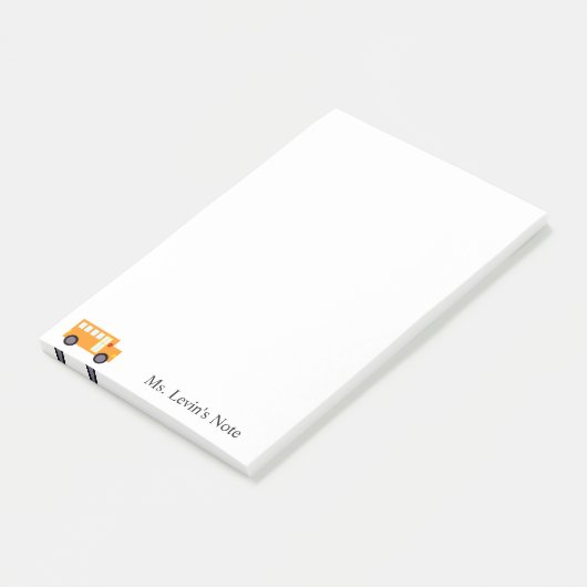 Post-it® Bloc-notes personnalisé pour l'enseignant (Incliné)