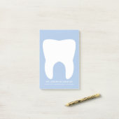 Post-it® Bloc - notes personnel de bureau de dentiste (Sur un bureau)