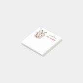 Post-it® Bloc-notes pomme pour enseignant Semences de conna (Incliné)