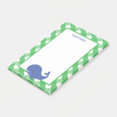 Post-it® Bloc-notes post-it personnalisé En vichy baleine (Incliné)