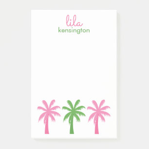 Post-it® Bloc-notes post-it personnalisé Preppy Palm Trees