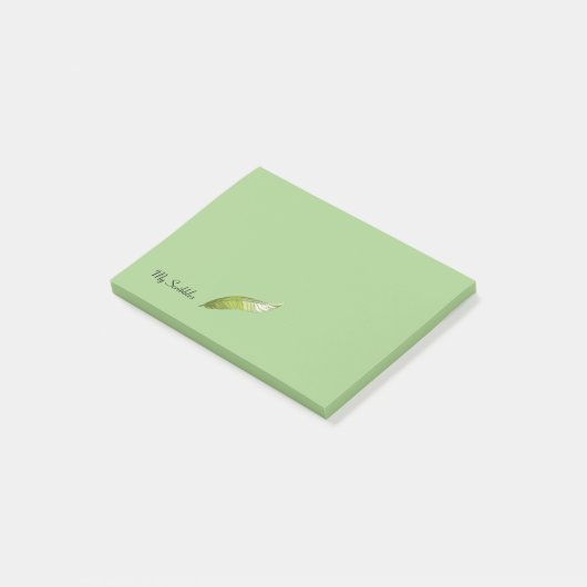 Post-it® Bloc-notes Post-it - Stylo en plume vert (Incliné)