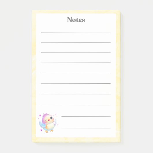 Post-it® Bloc-notes pour bébé mignon Pastel (Devant)